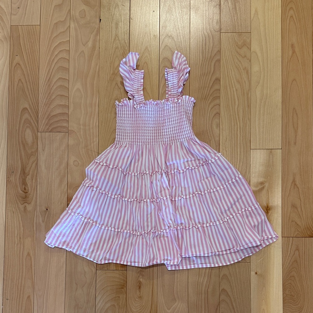 Hill House Tiny Nap Dress - Pink Stripe